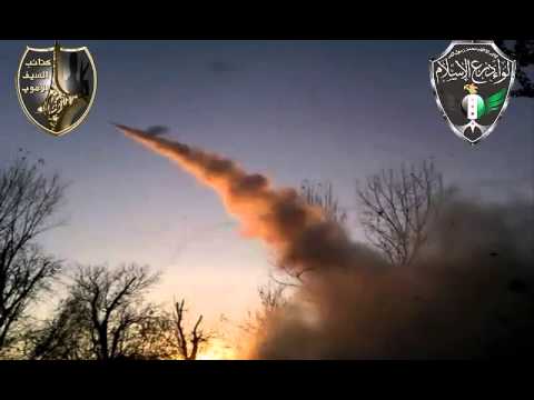 استهداف الوحدة الصاروخية المشتركة بين كتائب السيف الأموي ولواء درع الإسلام بصواريخ حطين 2 إدارة الحرب الإلكترونية قرب بلدة شبعا في ريف دمشق