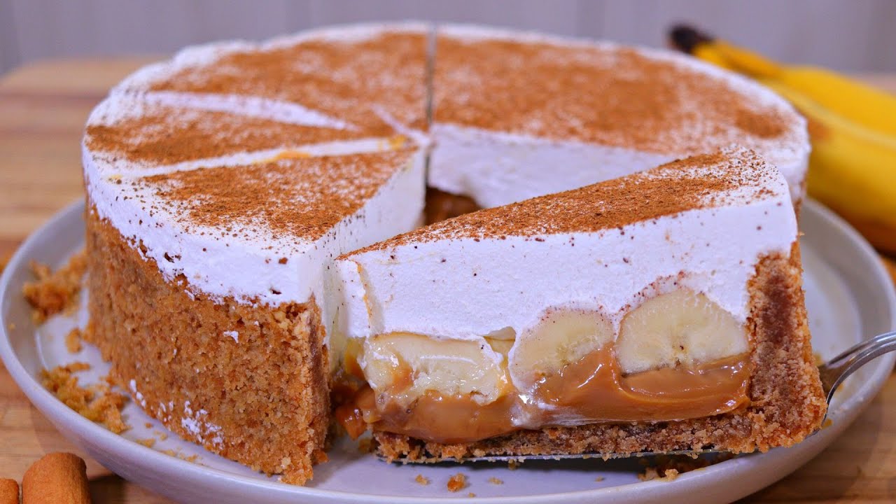 TORTA BANOFFEE FÁCIL, RÁPIDA E SEM ERRO! | TORTA DE BANANA COM DOCE DE LEITE E CHANTILLY