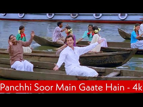 Panchhi Soor Main Gaate Hain 4k Video Song | Sirf Tum | Sanjay Kapoor, Johnny Lever | 90s Hit Song