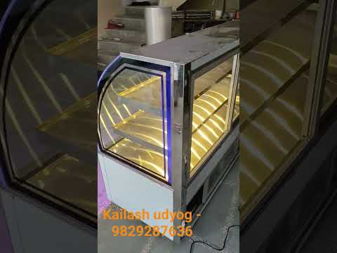 3 shelves food display counter, warranty: 1 year