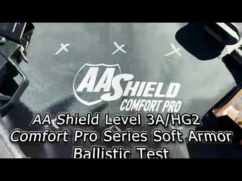 AA SHIELD Level 3A / HG2 Comfort Pro Series Soft Armor Ballistic Test