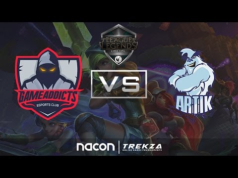 TEAM ARTIK vs GAME ADDICTS - #LigaLoL - Mapa 2 - Jornada 1 - T1