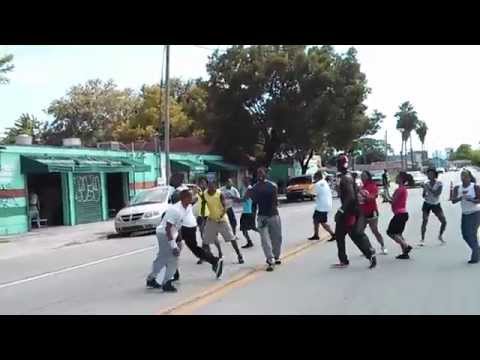 Julien Believe and the Caribbean Slide dancers downtown Miami 2013
