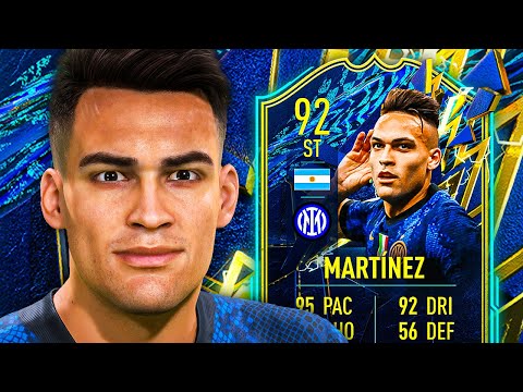 EL TORO! 🐂 92 TOTS Martínez Player Review - FIFA 22 Ultimate Team