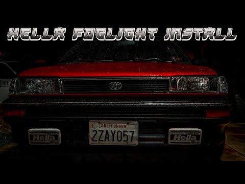 Hella 550 Fog Lights Install | Ae92 Toyota Corolla