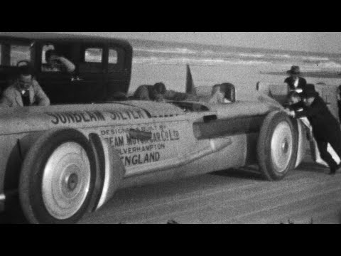 The Sunbeam Silver Bullet, Daytona Beach 1930 Landspeed Record Attempt | 16mm Film Scan