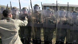 U.S. Marines Riot Control Techniques Training
