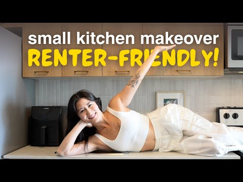 I made my rental kitchen DELIGHTFUL instead of depressing