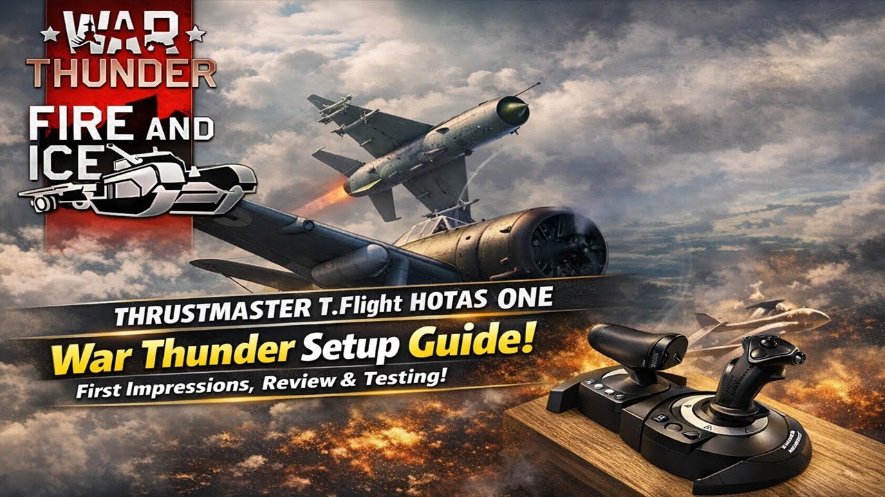 THRUSTMASTER T.FLIGHT HOTAS ONE - War Thunder Setup Guide - First Impressions, Review & Testing!