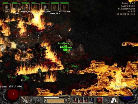 Diablo 2 speedrun to Baal Hell in under 2:30 - barb view