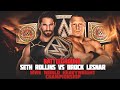 WWE Battleground 2015 - Seth Rollins vs Brock ...