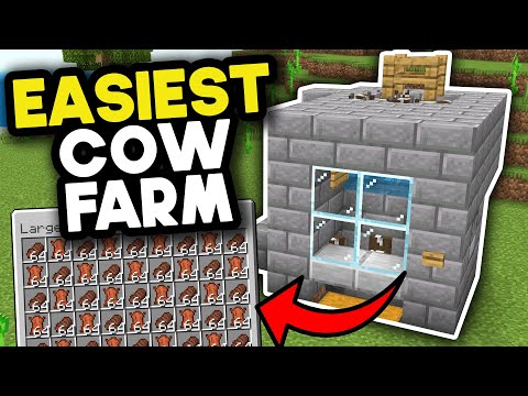 Easiest Cow Farm Minecraft Bedrock 1.21