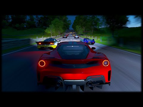 Forza Horizon 4 - CORRIDA do INTERIOR com FERRARI 488 PISTA *corrida online*