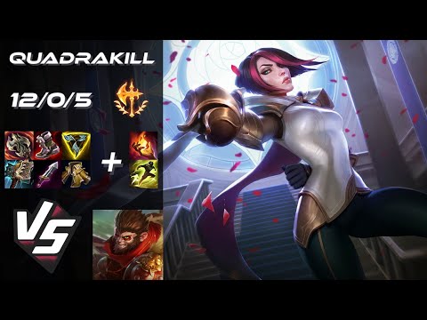 TOP Fiora vs Wukong [QUADRAKILL] - NA Challenger Patch 25.S2.6