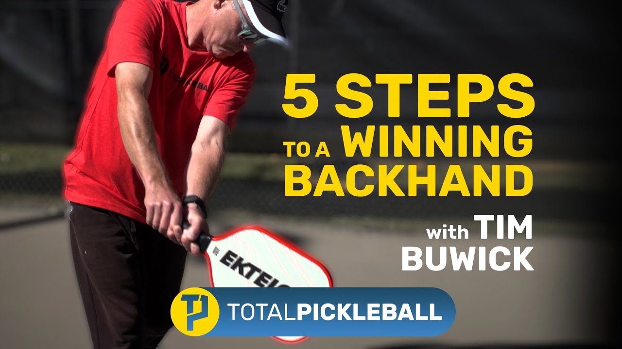 How to hit a pickleball backhand in 5 steps. ft. Tim Buwick PPR Certified Pro