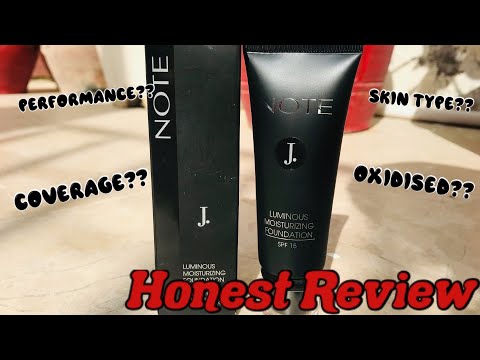 REVIEW: Note J. Luminous Moisturising Foundation SPF15 || J.Makeup||