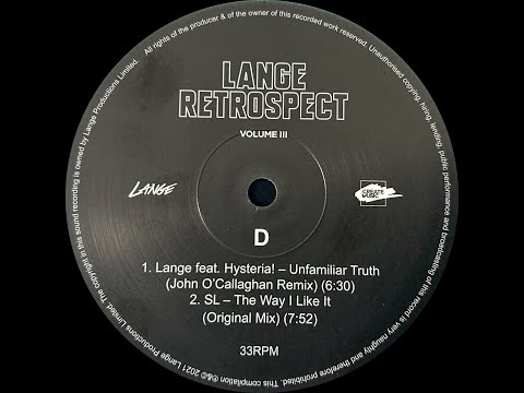 Lange feat. Hysteria! - Unfamiliar Truth (John O'Callaghan Remix) (2014)
