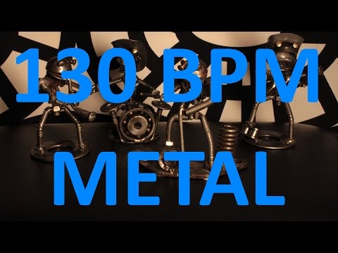 130 BPM - Double Kick METAL - 4/4 Drum Track - Metronome - Drum Beat