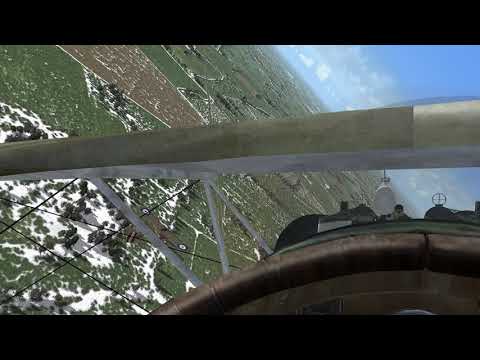 Final moments of a Dogfight between Albatros DII and a British DH2 near Roulers