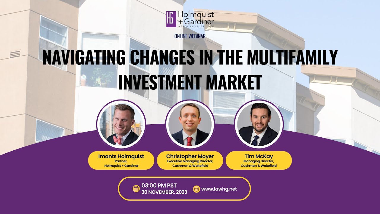 Webinar: Navigating Changes in the Multifamily Investment Market