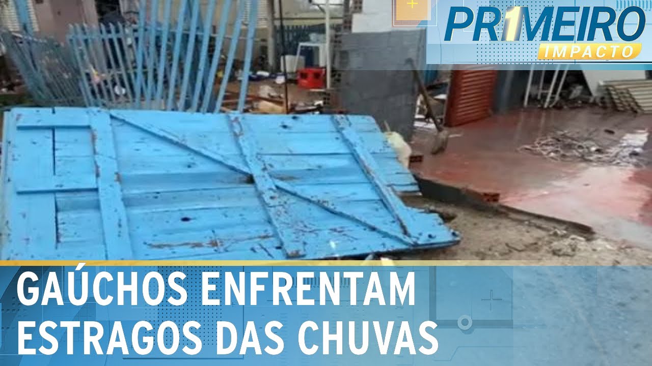 Chuvas e vendavais voltam ao RS e tiram mais de 800 pessoas de casa | Primeiro Impacto (26/09/24)