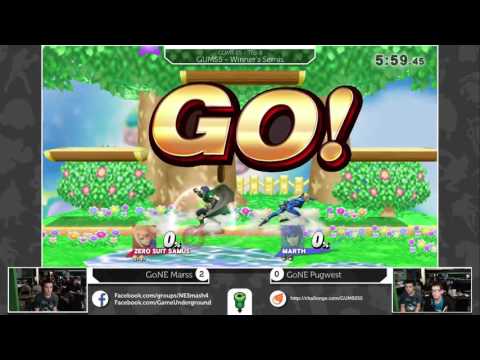 GUMS05 Singles (Winner's Semis) - GoNE Marss (ZSS) vs GoNE Pugwest (Lucina/Marth)