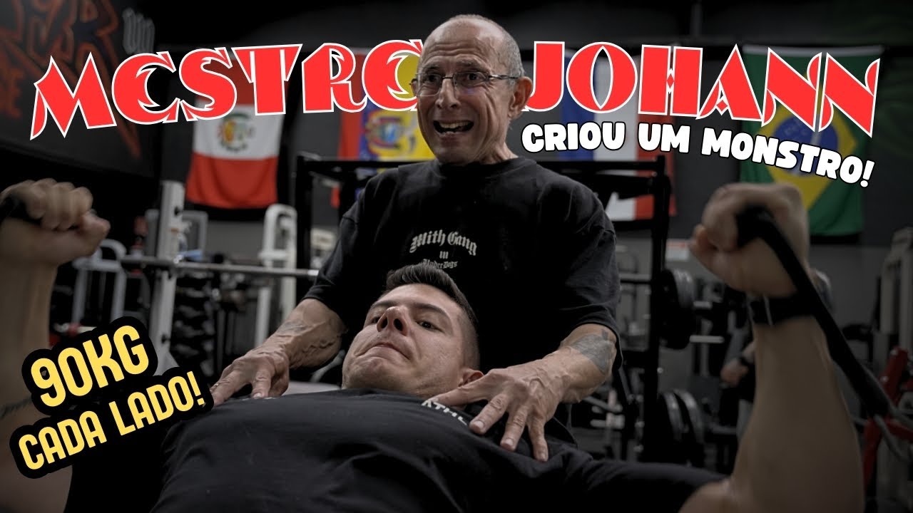 TREINO PESADO E MOTIVAÇÃO! TREINO DE PEITO COM MESTRE JOHANN
