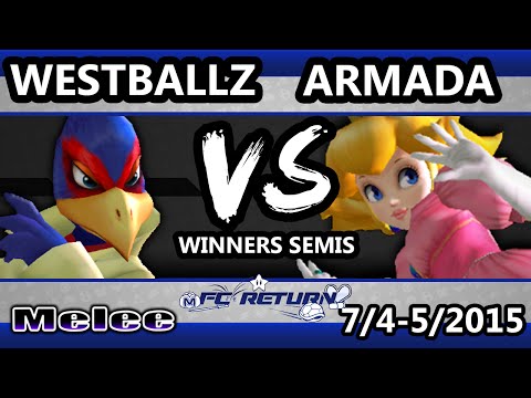 FC Return - [A] Armada (Peach) Vs. Tempo | Westballz (Falco) SSBM Winners Semis - Smash Melee