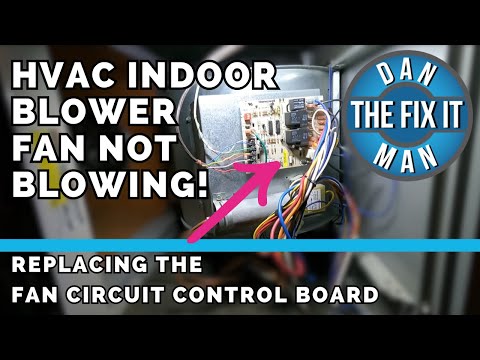 HVAC INDOOR BLOWER FAN NOT WORKING - FAN WON'T TURN ON - REPLACE THE BLOWER FAN CONTROL BOARD - DIY!