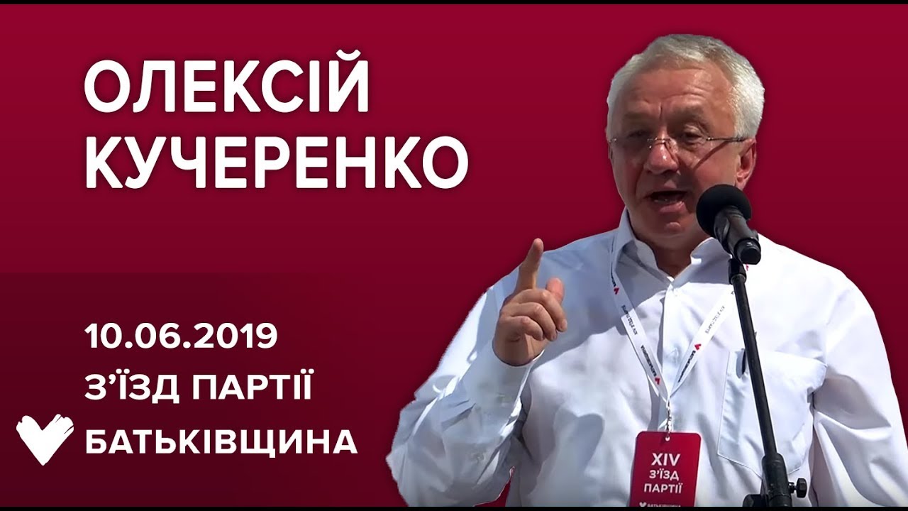 Виступ Олексія Кучеренка на з’їзді партії Батьківщина