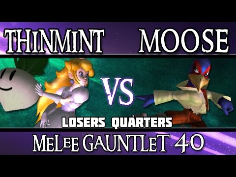 Melee Gauntlet 40 - Thinmint (Peach) vs. Moose (Falco) - LOSERS QUARTERS