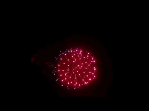 SCP39/100 - 100mm Half Red Half Blue Peony Shell