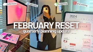 FEBRUARY MONTHLY RESET ROUTINE + january budget results, reflections, goals, monthly shopping list