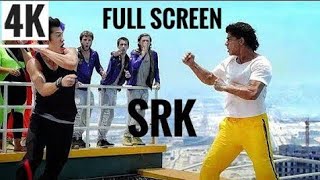 shahrukh khan fight scene half screen  Happy New y