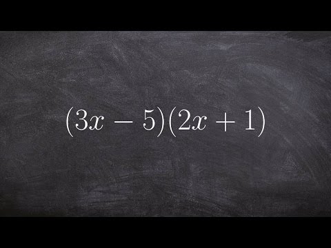 Part of a video titled Easiest Way To Multiply Two Binomials Using Foil - Math Tutorial
