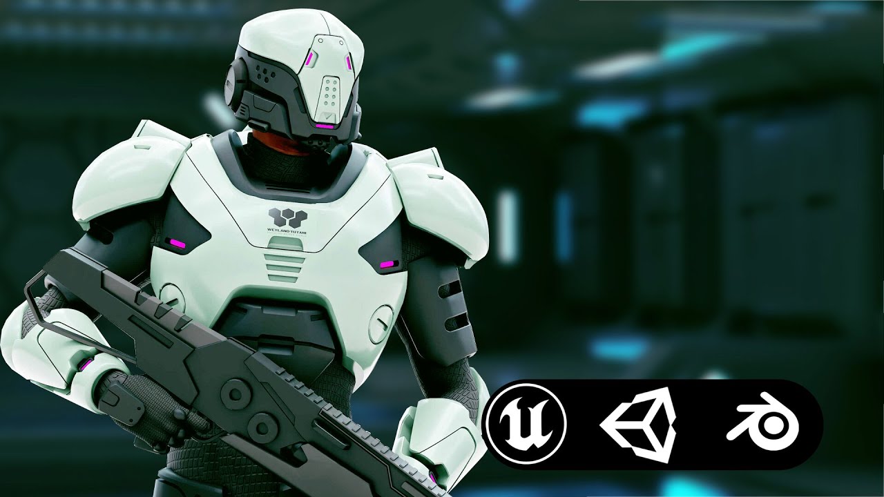 Cyborg Sol-10 Auto-Rig Pro Rigged For Mixamo Unreal Engine Unity 3D Model