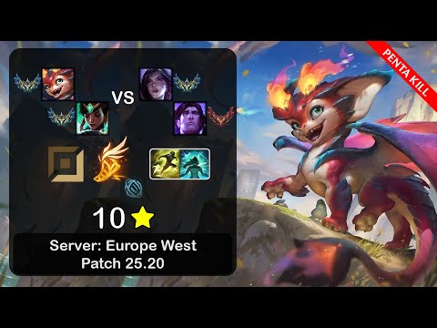 Smolder ADC + Karma vs Kai'Sa + Taric - EUW Challenger - Patch 25.20