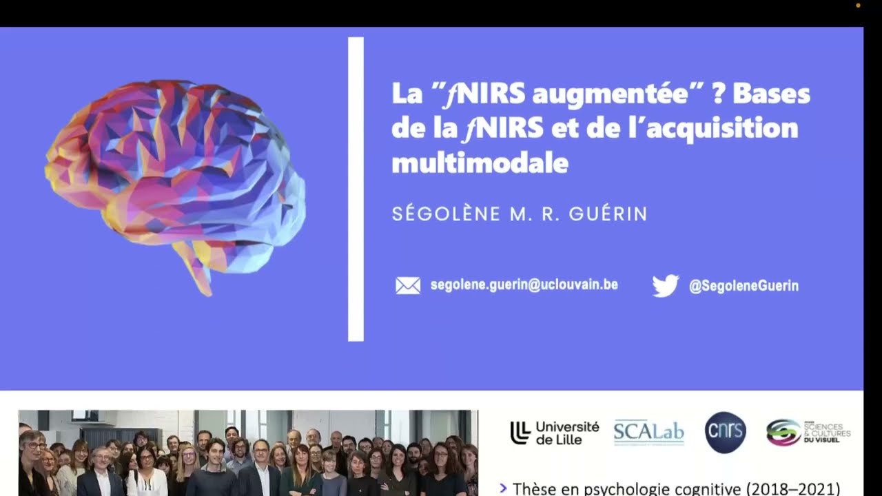 1- La "fNIRS augmentée"? | Dr. S. M. R. Guérin, Institute of Neuroscience, UCLouvain