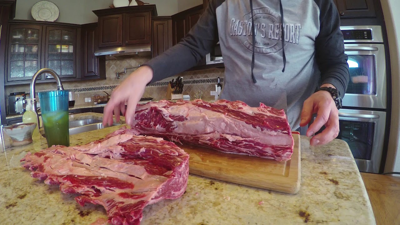 Carving the Ribeye Cap off a Whole Rib Roast...