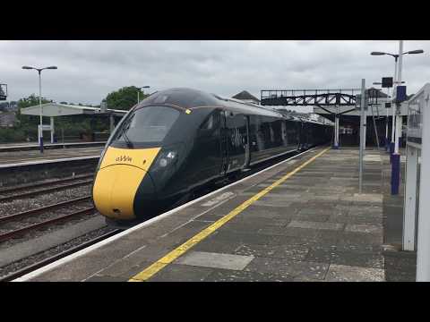 GWR Class 802 on Cornish Riviera Express leaving Plymouth