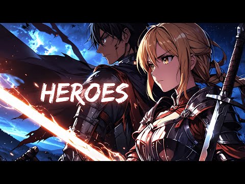 「Nightcore」Heroes - by Aiyun (Lyric Video)┃Epic Duet