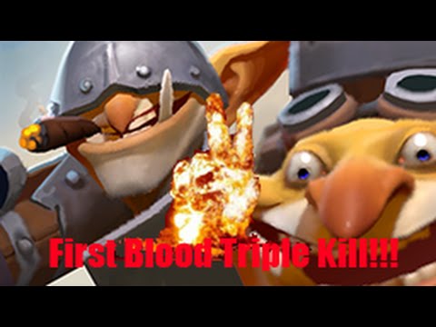 First Blood Triple Kill!!! - Techies Suicide - DOTA 2