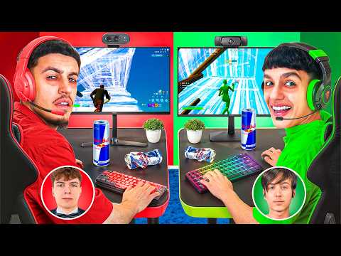 Last To Fall Asleep Using Clix vs Peterbot's Fortnite Gaming Setup Wins!