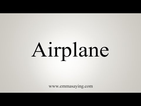 Part of a video titled How To Say Airplane - YouTube