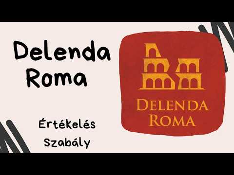 Rémségek reflektorfényben: Delenda Roma  társasjáték játékbemutató és szabályismertető - Társasozz Okosan!