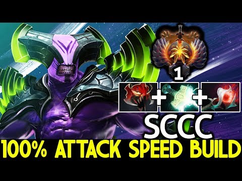 SCCC [Faceless Void] 100% Attack Speed Build Top 1 MMR Gameplay 7.22 Dota 2