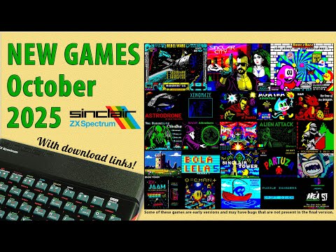New ZX Spectrum games from October 2025
