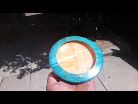 Woodturning With The Naked Turner Colorized Figured Maple Bowl