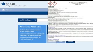 WINGIS: Die Gefahrstoffinformation