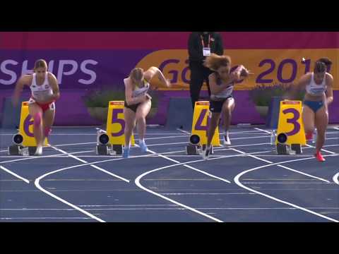 100m Women, FINAL, European U23 Championships, Gävle SWE, 2019
